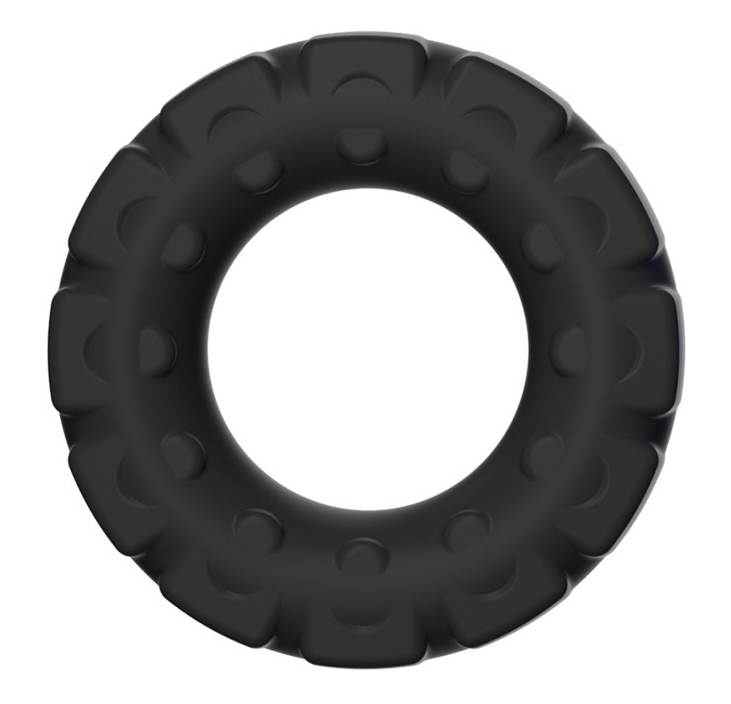 Anneau pénien Silicone TIRE COCK 24mm Noir