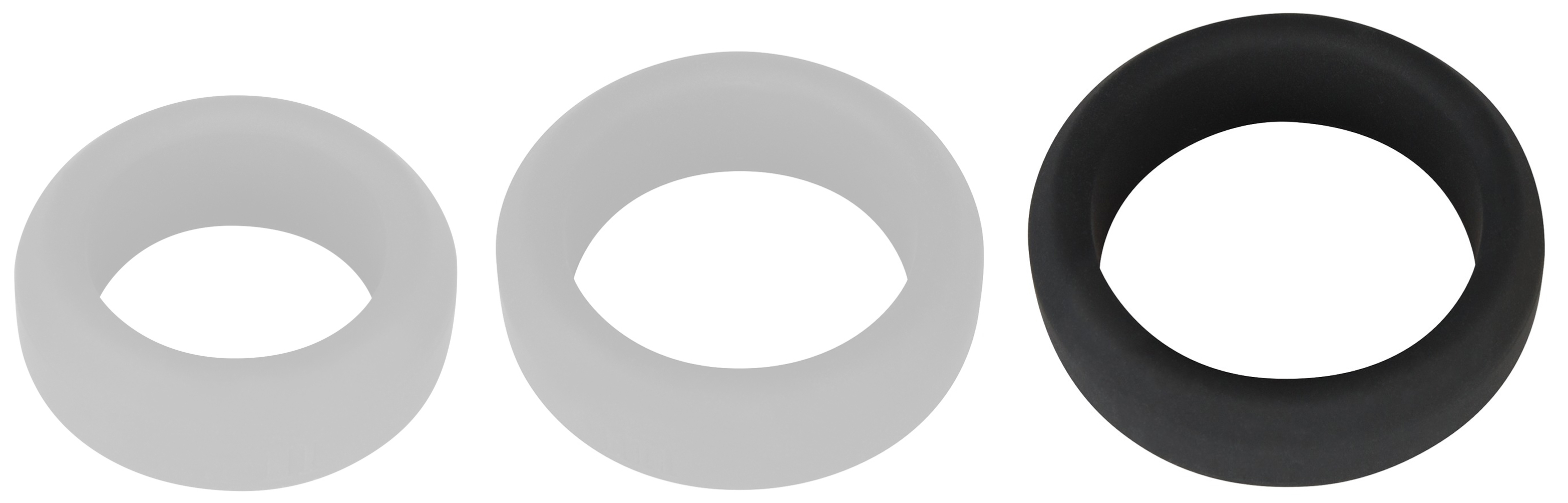 Anneau pénien Silicone VELVET RING L Noir 38mm