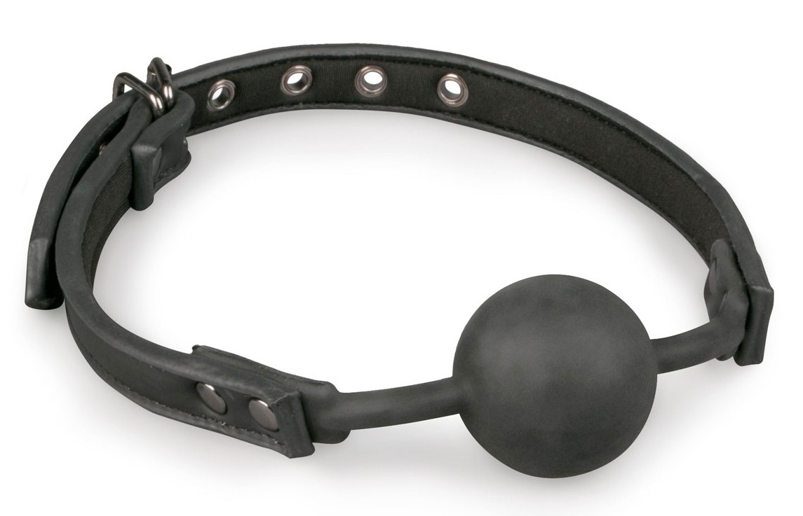 Baillon Boule FLEXI en Silicone Noir