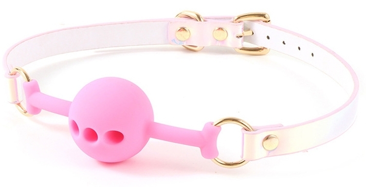 Bâillon Boule LASER Rose