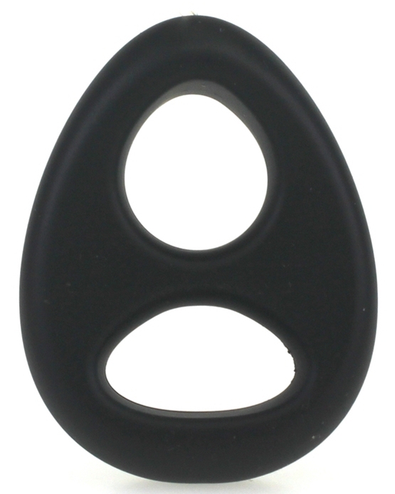 Ballstretcher en silicone HOLE COCK Noir