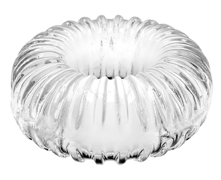 Ballstretcher souple RIBBED RING 18mm Transparent