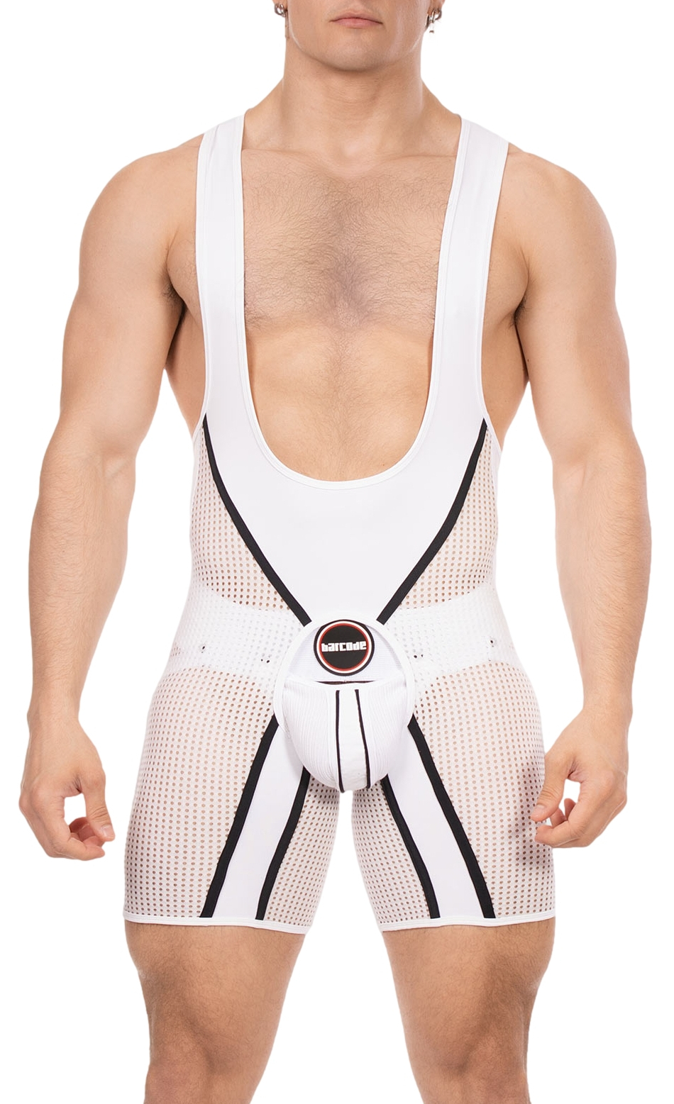 Barcode Berlin Body Backless KRISH Blanc-Noir
