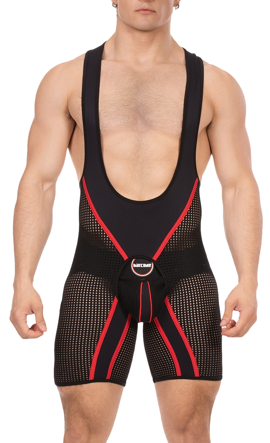 Barcode Berlin Body Backless KRISH Noir-Rouge