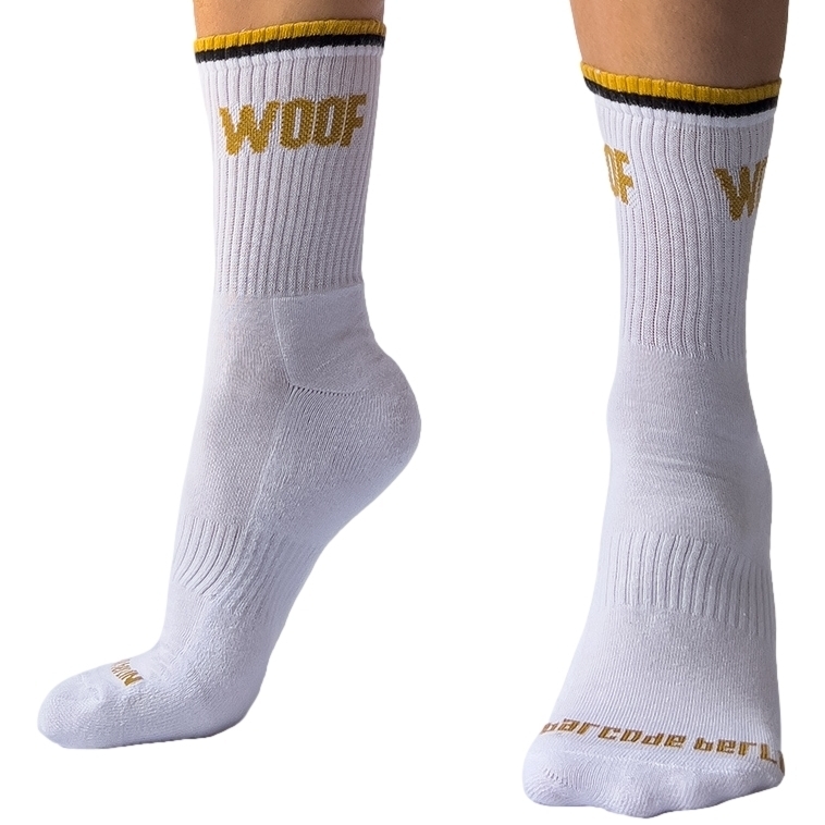 Barcode Berlin Chaussettes blanches WOOF Barcode