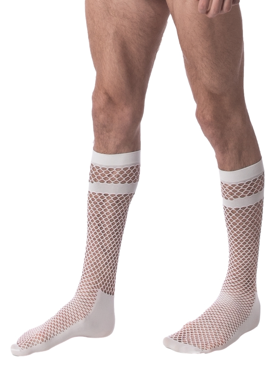 Barcode Berlin Chaussettes Filet CALA Blanches