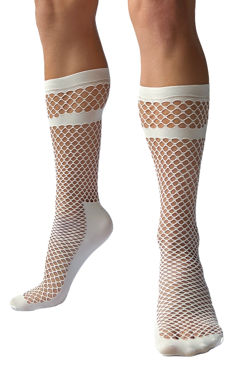 Barcode Berlin Chaussettes Filet PARIS Blanches