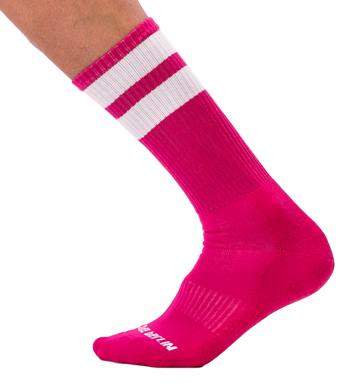 Barcode Berlin Chaussettes GYM SOCKS Rose-Blanc