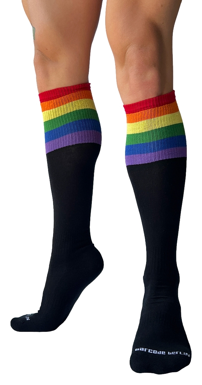 Barcode Berlin Chaussettes hautes PRIDE FOOTBALL Noires