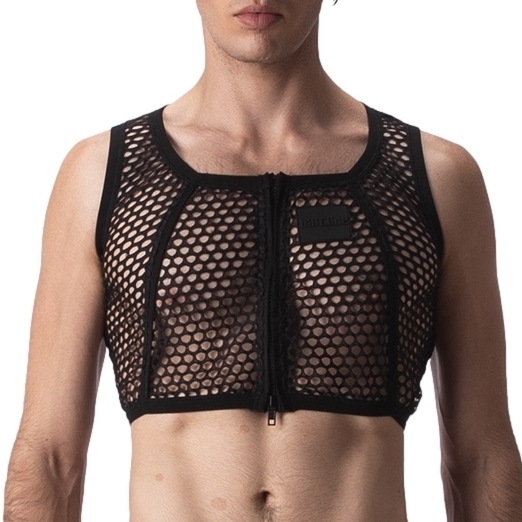 Barcode Berlin Crop Top Filet MANY Noir