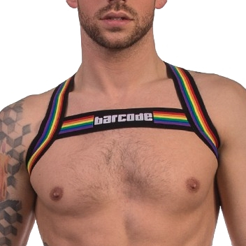 Barcode Berlin Harnais Élastique PRIDE Noir