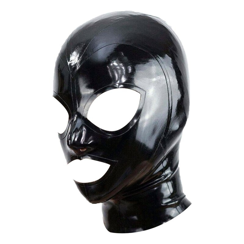 BDSMaster Cagoule en Latex TEXIE Noir