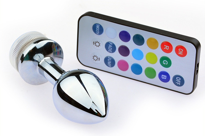 Bijou anal lumineux LIGHT LED S 6 x 2.7cm