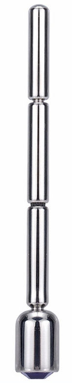 Bijou d'urètre THIN DIAMOND 6cm - Diamètre 4mm Bleu