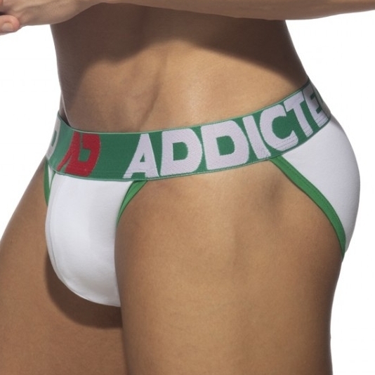 Bikini OPEN FLY Blanc-Vert