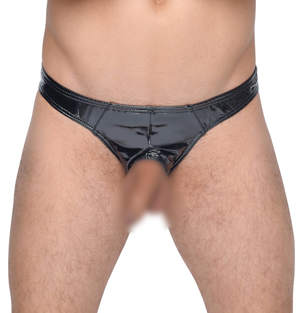 Black Level Men Slip VINYL OPEN Noir
