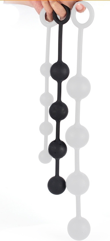 Boules anales en silicone QUARTY M 35 x 4cm