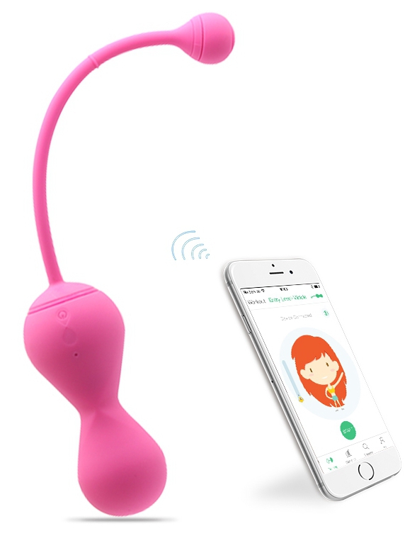 Boules de Geisha connectées KEGEL MASTER 8 x 3.4 cm