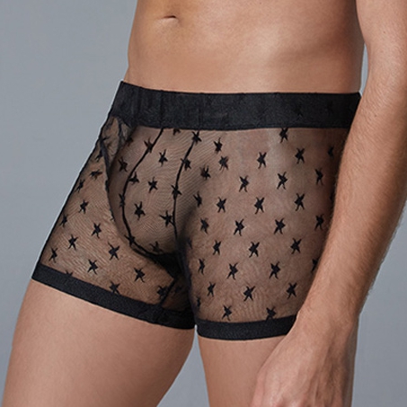 Boxer long fin STAR Allure Noir