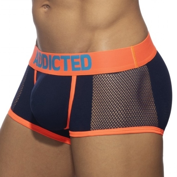 Boxer NEON MESH Bleu marine-Orange