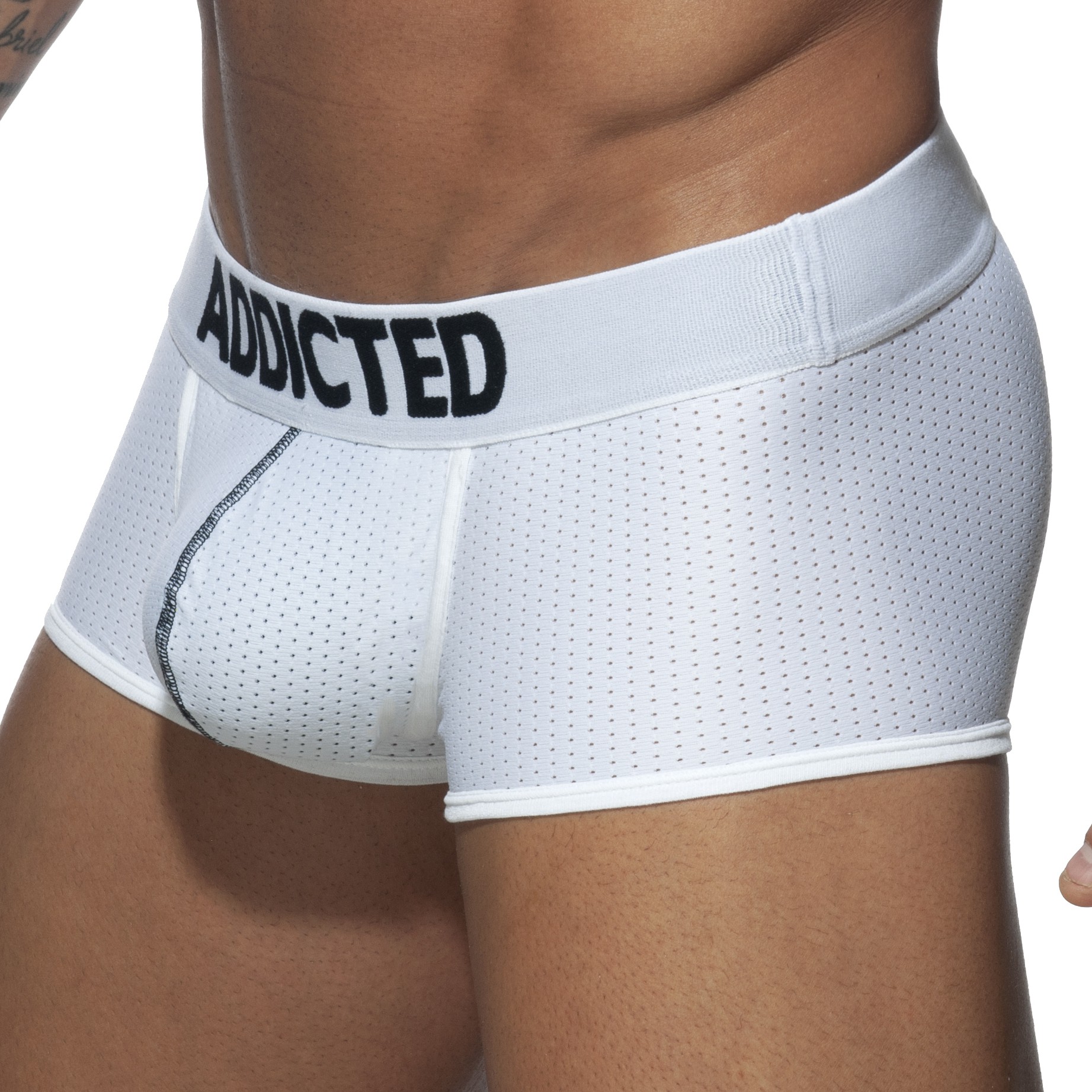 Boxer PUSH UP MESH Blanc