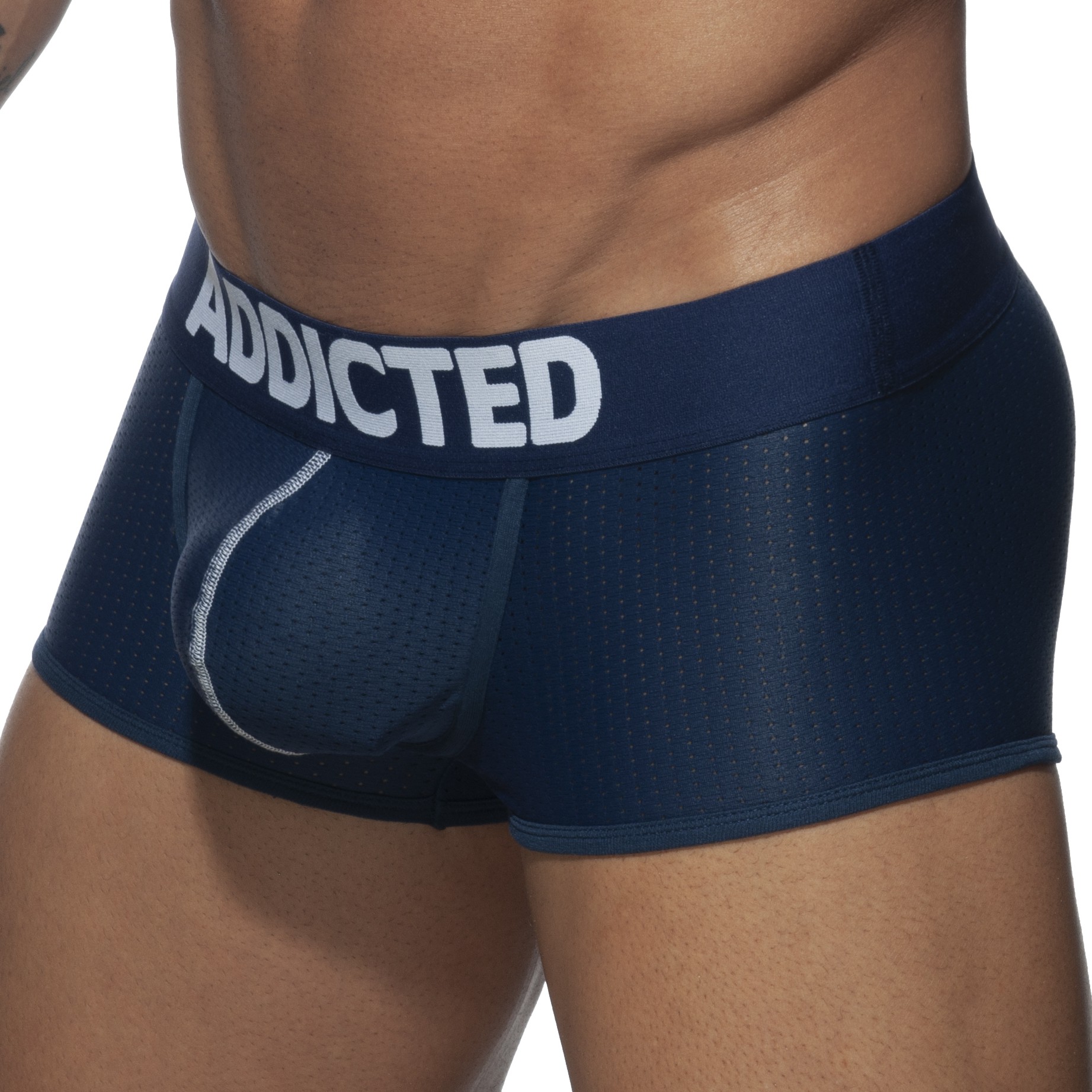 BOXER PUSH UP MESH Bleu Marine