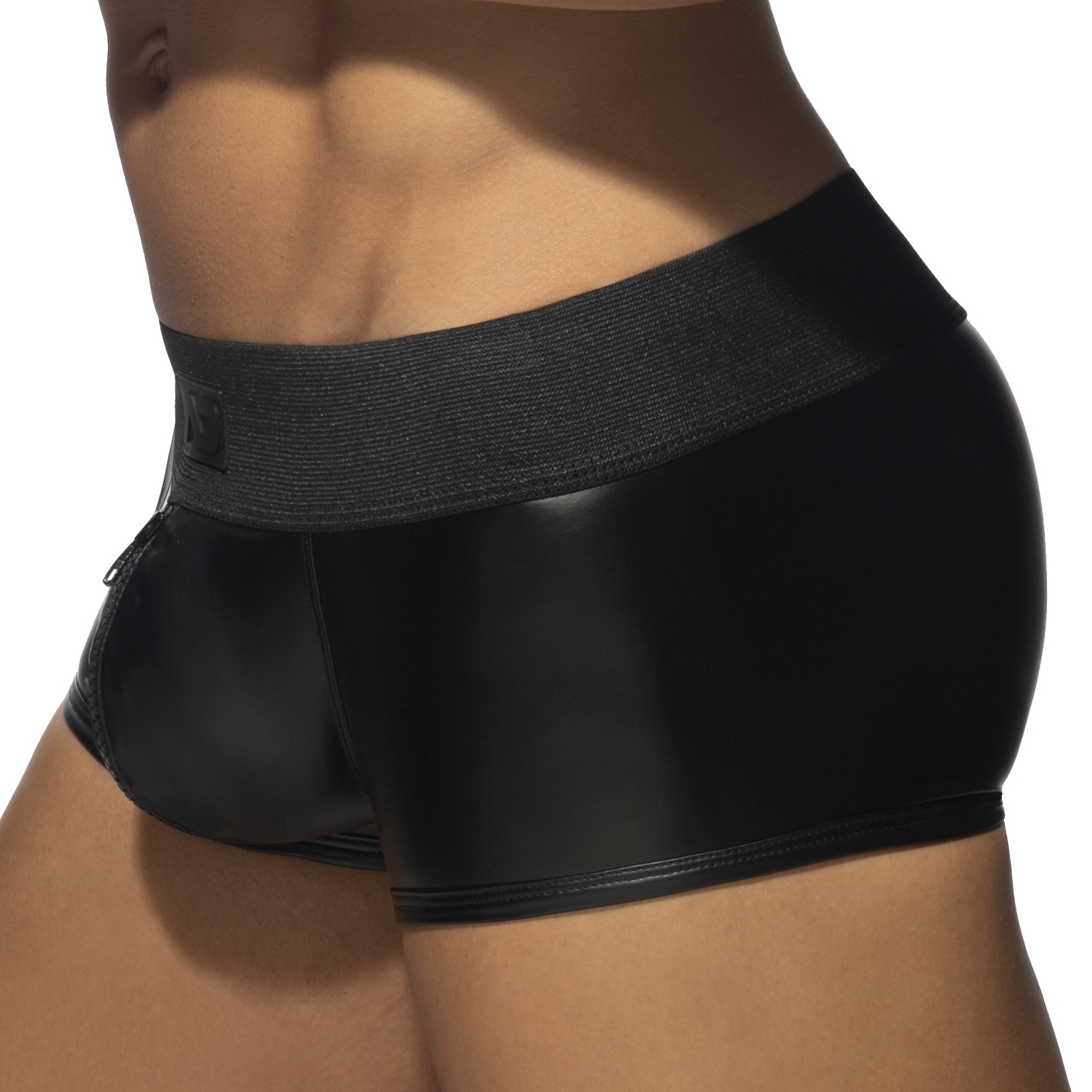 Boxer sexy ALLOVER ZIP RUB Noir
