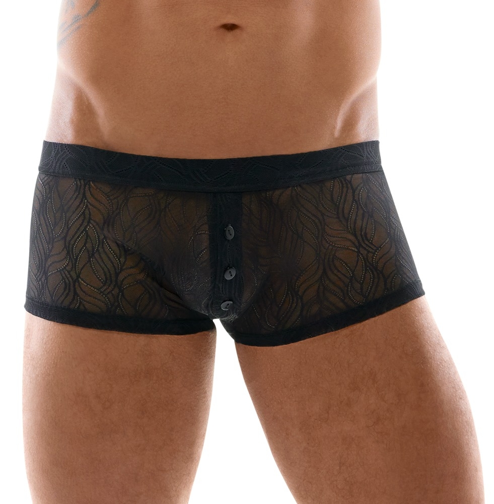 Boxer sexy avec boutons TUNIO Noir