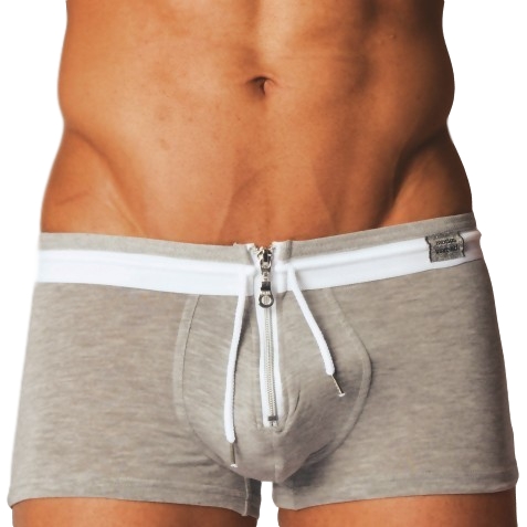 Boxer Zipper Gris