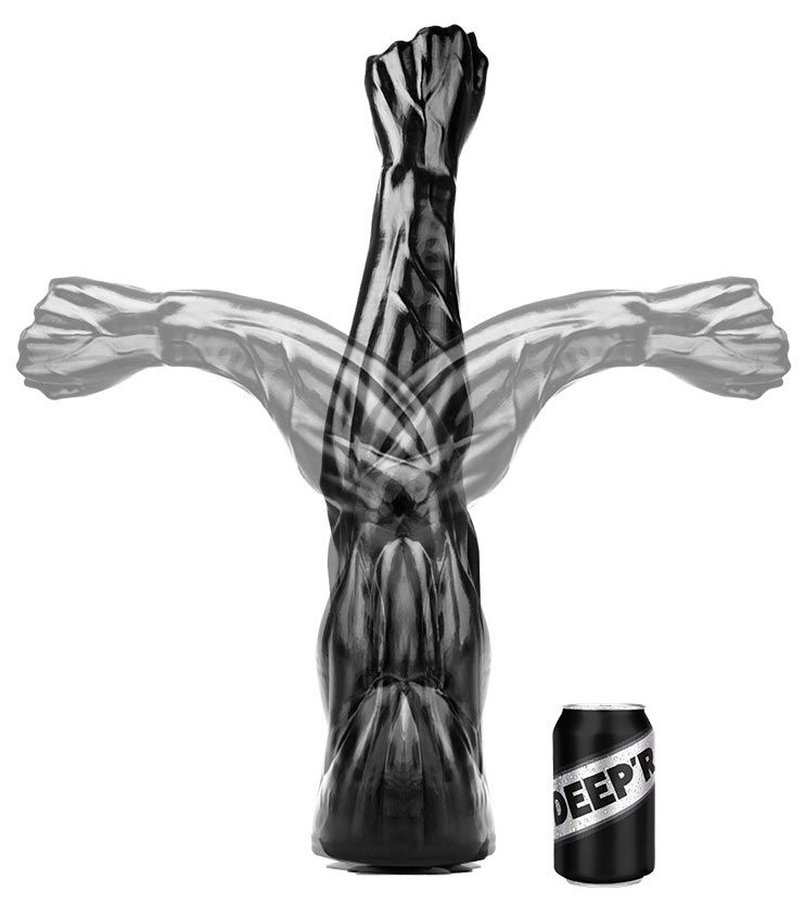 Bras à Fist DEEPR Mega Power Fist 68 x 13 cm - Noir