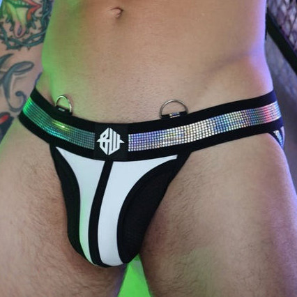 Breedwell Jockstrap ILLUMINATOR Breedwell Noir-Blanc