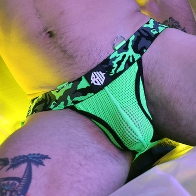 Breedwell Jockstrap NEO CAMO Vert Neon
