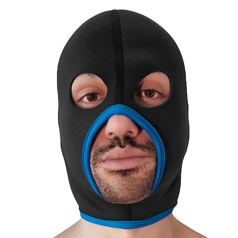 Brutus Cagoule en néoprène EYES FACE Brutus Noire-Bleue