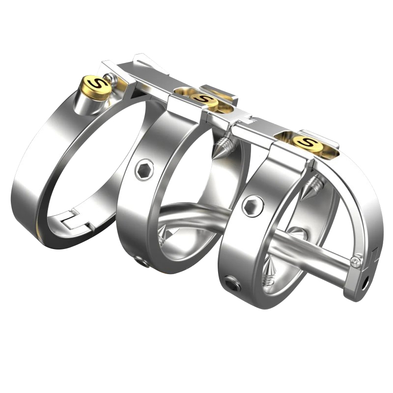Cage de chasteté avec Tige d'urètre FULL MECHANIC 6.5 x 3.5cm