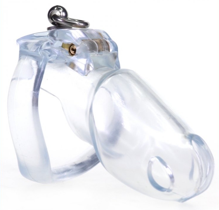 Cage de chasteté DICK OFF 10 x 3cm Transparent