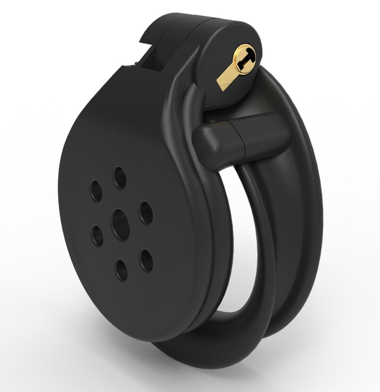 Cage de chasteté FLAT ZONE 2.5cm Noire