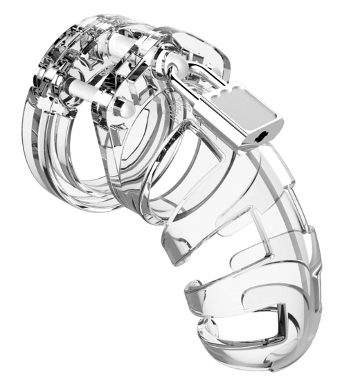 Cage de chasteté ManCage Modèle 02 p x 3.5cm Transparente