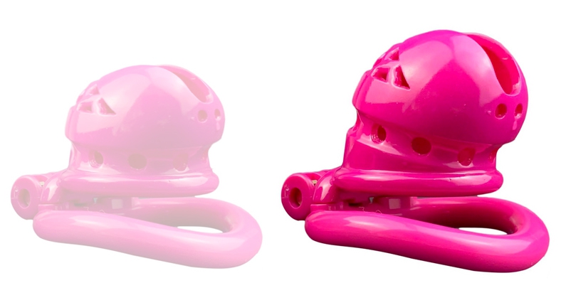 Cage de chasteté SEX SLAVE M 6.5 x 3.5cm Rose