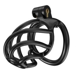 Cage de chasteté TORTILLE M 7 x 3.4 cm Noire