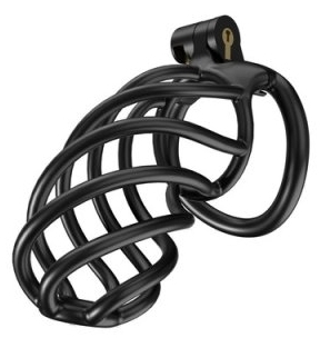 Cage de chasteté TORTILLE XL 11 x 3.4 cm Noire