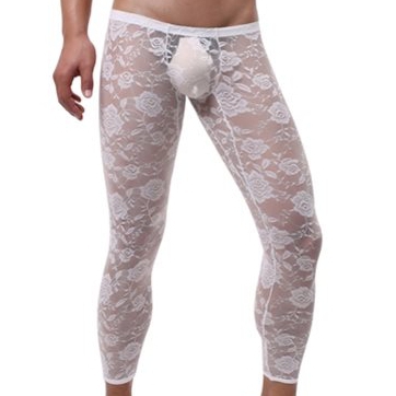 Caleçon dentelle sexy Blanc