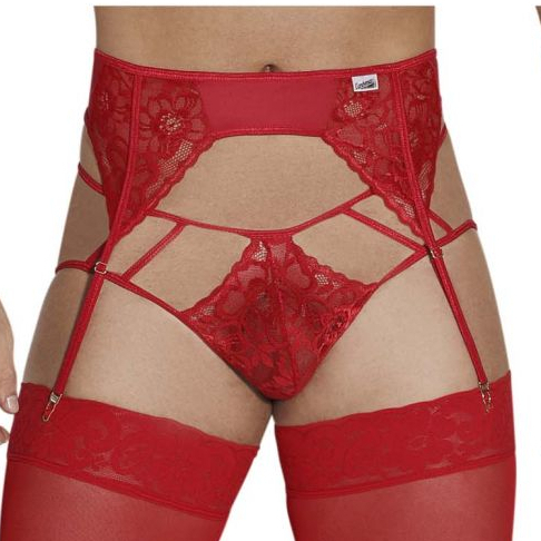 CandyMan Porte-Jarretelles Jockstrap PINGA Rouge