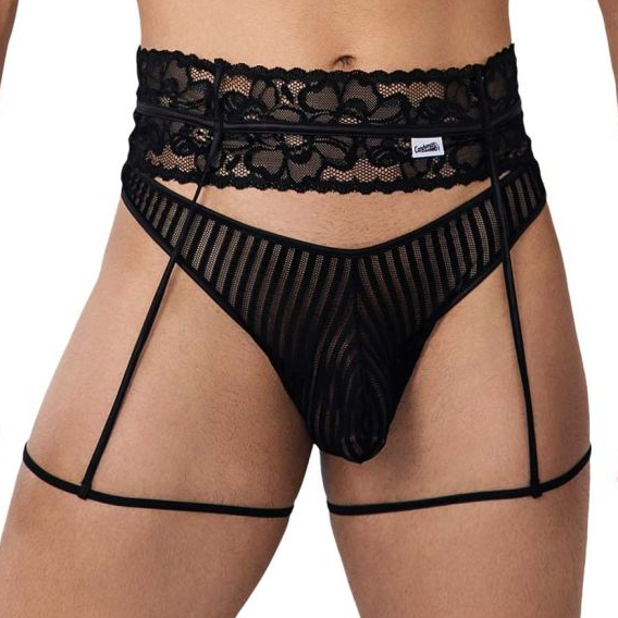 CandyMan Porte-Jarretelles String TORETH Noir