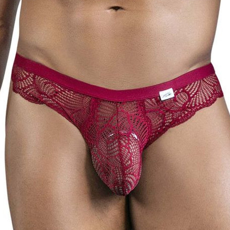 CandyMan Slip Dentelle ELYNOS Bordeaux