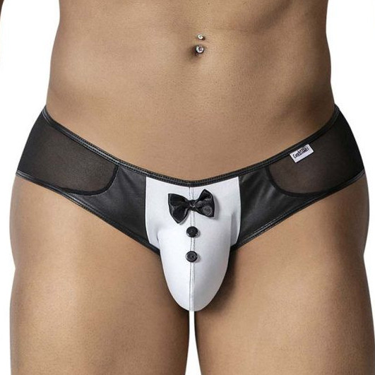CandyMan Slip sexy NESTHOR Noir-Blanc