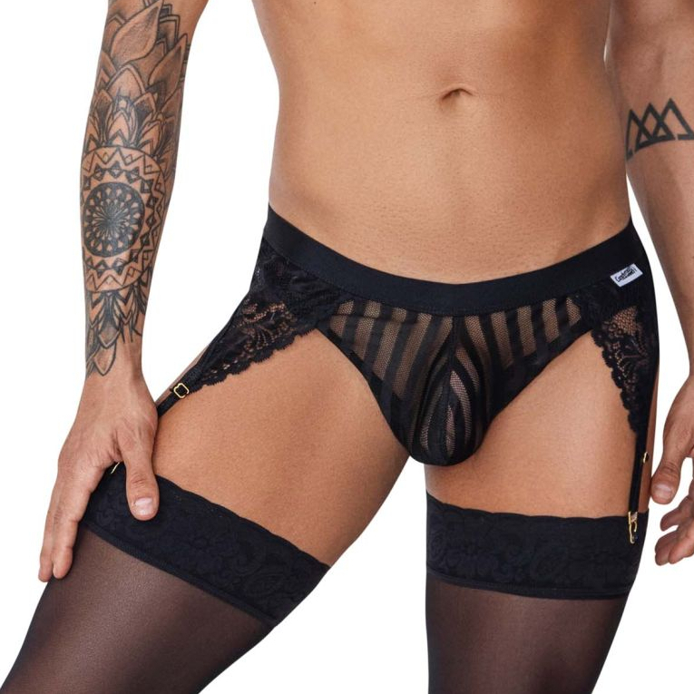 CandyMan String Porte-Jarretelles TURAN Noir