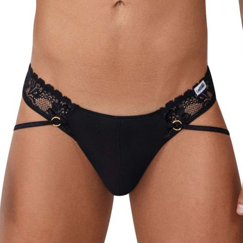 CandyMan String Sexy Dentelle RATI Noir
