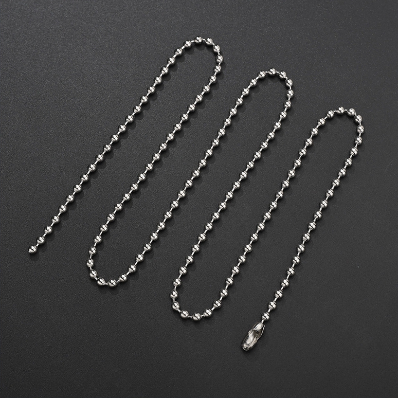 Chaîne en métal MINI BEADS Argentée