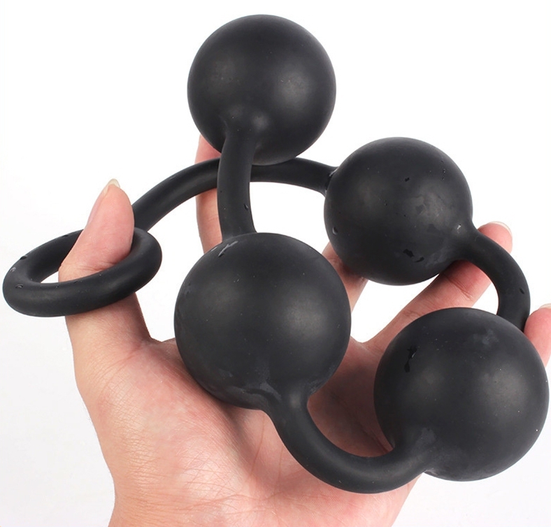 Chapelet anal en silicone QUARTY XL 52 x 6cm