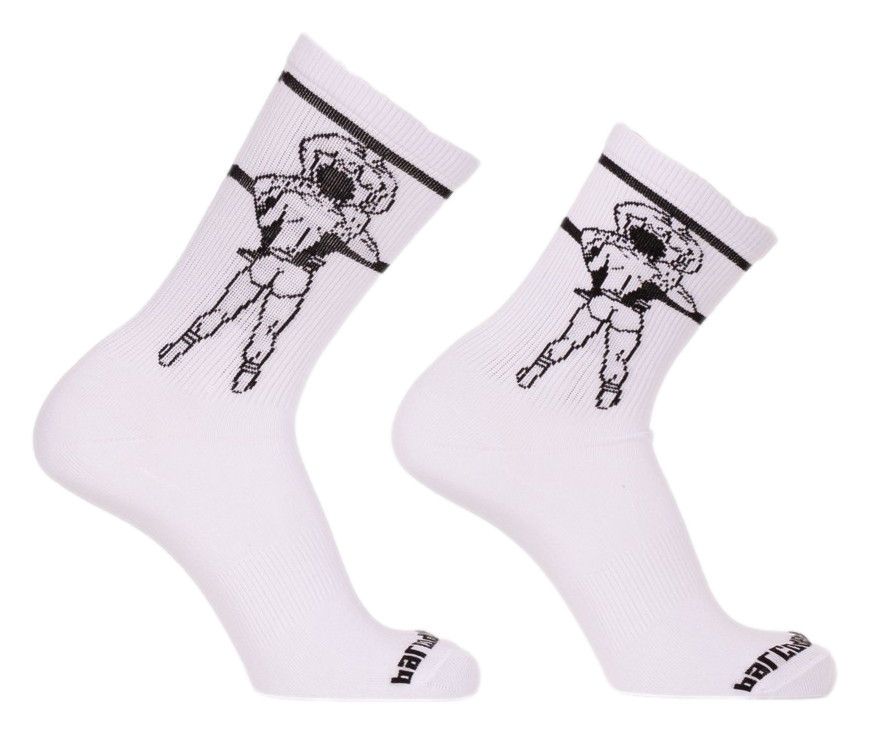 Chaussettes blanches BLOWJOB Barcode